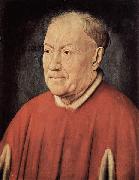 Jan Van Eyck Portrat des Kardinal Nicholaes Albergati oil painting on canvas